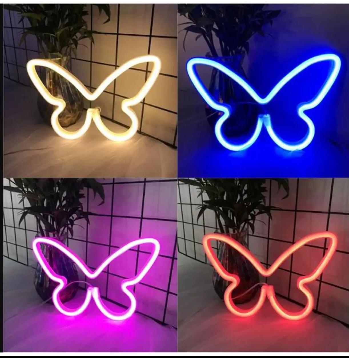 Butterfly's Neon Sign Board